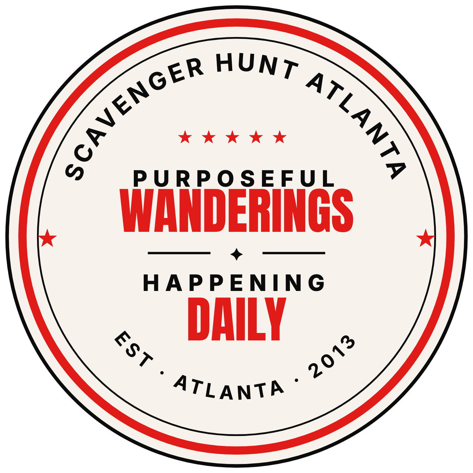 Purposeful Wanderings Happening Daily — Scavenger Hunt Atlanta, est. 2013